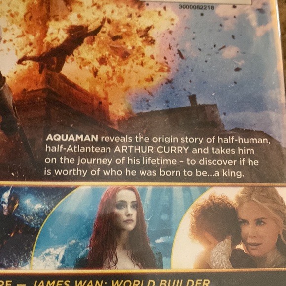Warner Bros Aquaman Jason Momoa Movie DVD NEW Sealed - Picture 3 of 4